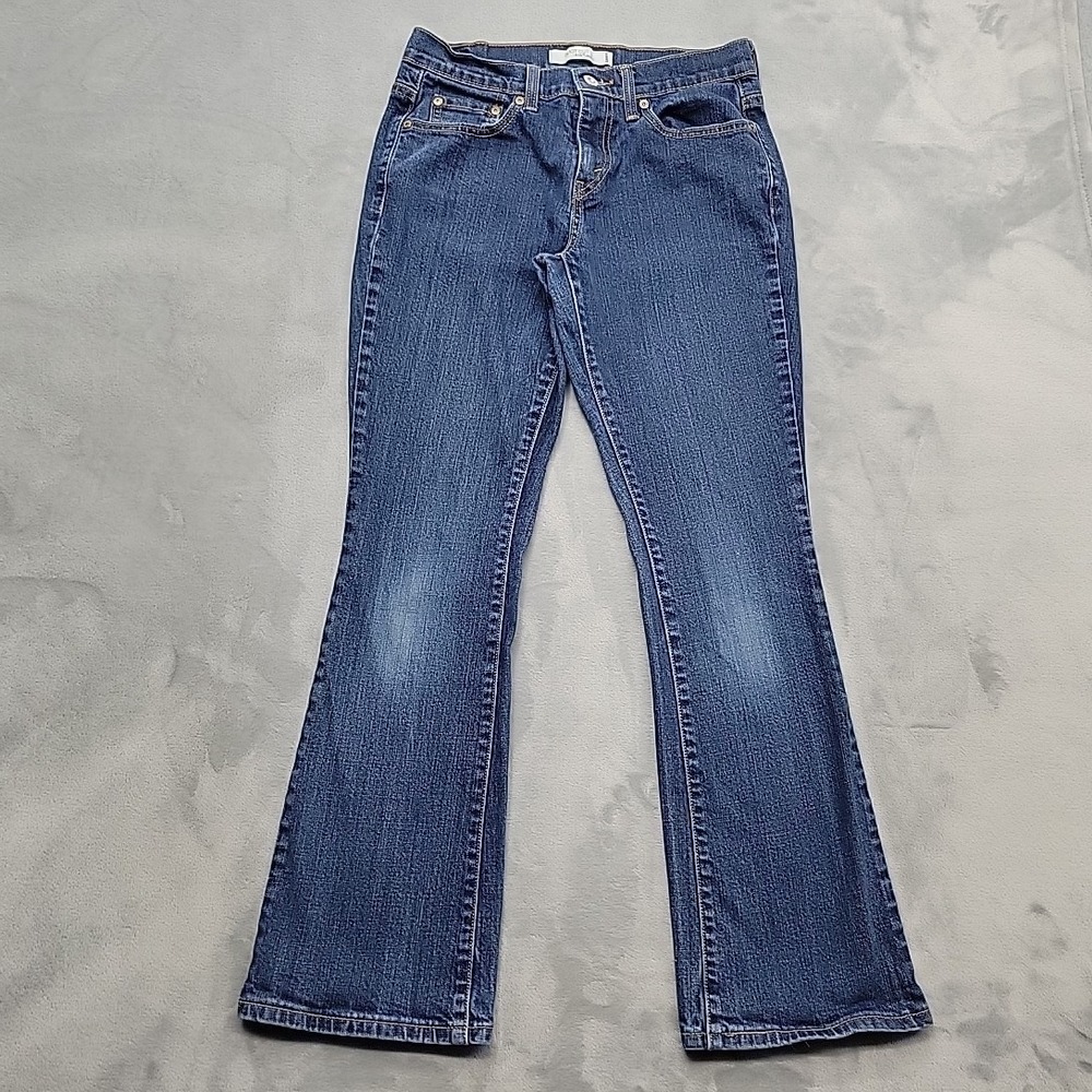 Levi Jeans Womens 4 Short Blue 515 Boot Cut Stretch Denim Casual Y2K